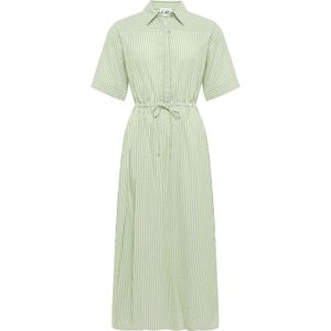 Calli Jurk  beige / groen