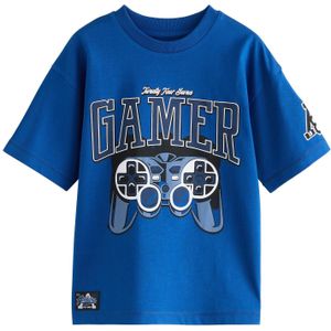 Next Shirt  blauw / zwart / wit