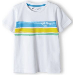 MINOTI Shirt  blauw / geel / wit