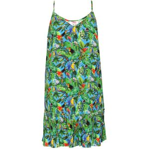swirly Zomerjurk  groen / gemengde kleuren