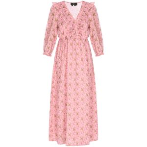 faina Jurk 'Fashion Look'  kaki / rosa / lichtroze