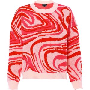 FENIA Trui  donkeroranje / rood / watermeloen rood