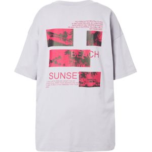 Studio Untold Shirt  lichtgrijs / rood / zwart