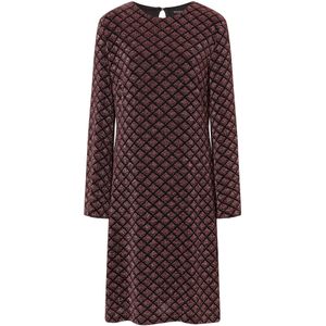 Ana Alcazar Avondjurk  bordeaux / zwart