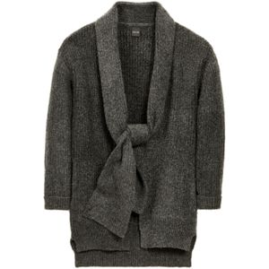 MADELEINE Gebreid vest  donkergrijs