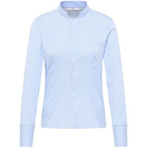 ETERNA - Blouse - Lichtblauw/Wit - Klassieke Blouse - Slanke Pasvorm