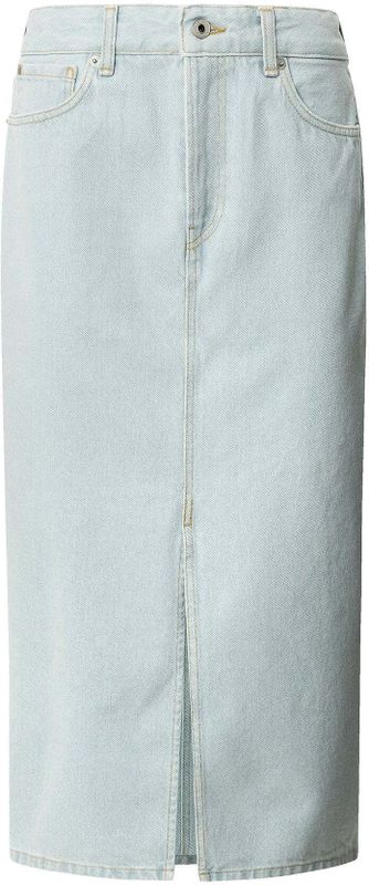 Pepe Jeans - PL901186PG2 - Midirok - Blauw - Katoen - Duurzaam
