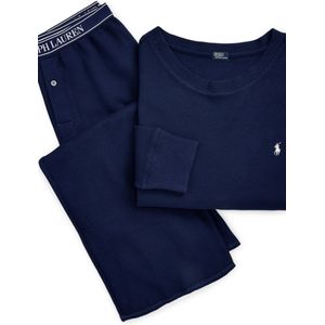 Polo Ralph Lauren Pyjama 'Club Waffle'  navy / wit