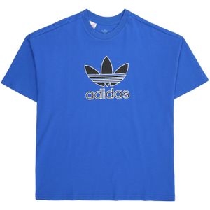 ADIDAS ORIGINALS Shirt 'Trefoil'  royal blue/koningsblauw / chocoladebruin / wit