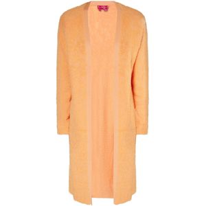 swirly Gebreid vest  oranje