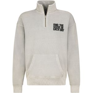 Sublevel Sweatshirt  lichtgrijs / zwart