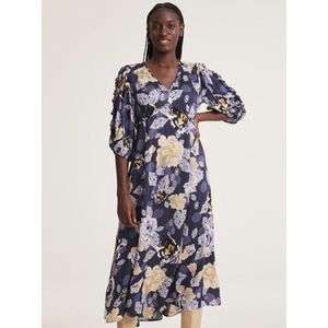 Odd Molly Jurk 'Milena'  beige / blauw / zwart