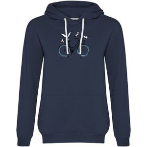 GREENBOMB Sweatshirt 'Bike Seagulls'  navy / zwart / wit