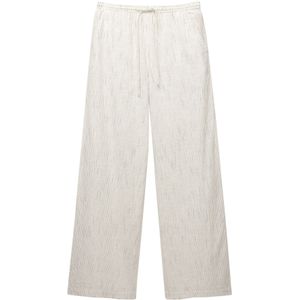 Pull&Bear Broek  lichtbeige / zwart