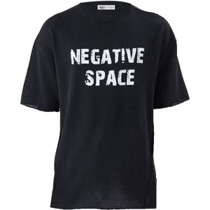 VAMOS CLO Shirt  zwart / wit