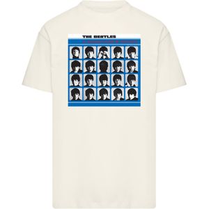 F4NT4STIC Shirt 'The Beatles Retro'  taupe / blauw / zwart / wit