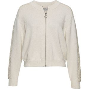 VIVANCE Gebreid vest  crème