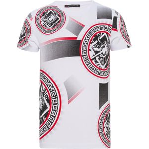 CIPO & BAXX Shirt  rood / zwart / wit