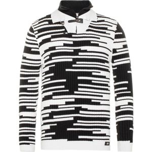 CIPO & BAXX Trui  zwart / wit