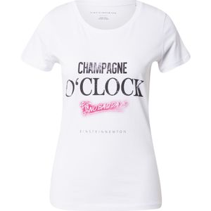 EINSTEIN & NEWTON Shirt 'Champagne O´clock'  pink / zwart / wit