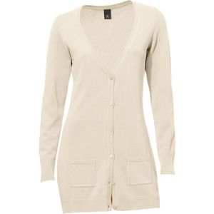 Vesten - Offwhite - 100% Katoen - Lange Mouwen - Knoopsluiting