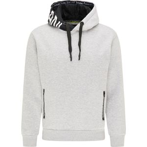 Bruno Banani Sweatshirt 'Reed'  grijs / zwart / wit