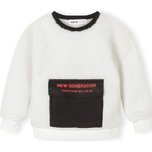 MINOTI Sweatshirt  rood / zwart / wolwit