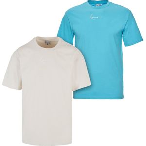 Karl Kani Shirt  lichtblauw / lichtgrijs / wit