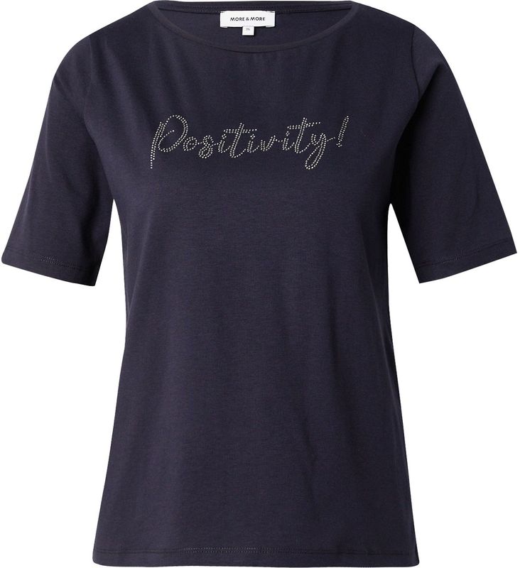 MORE & MORE - Shirt - Marine - Jersey - Kwartmouw