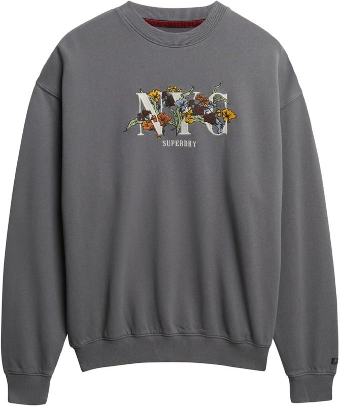 Superdry - Night Garden - Oversized Crew Sweatshirt