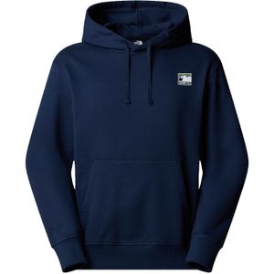 The North Face - Mountain Logo Relaxed-hoodie - Summit Navy - Heren