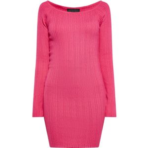 NAEMI Gebreide jurk  pink