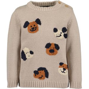 BLUE SEVEN Trui  beige / bruin / zwart / offwhite