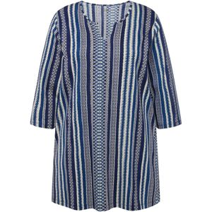Ulla Popken Shirt  blauw / marine / wit