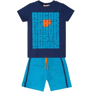 Denokids Trainingspak 'Alphabet'  blauw