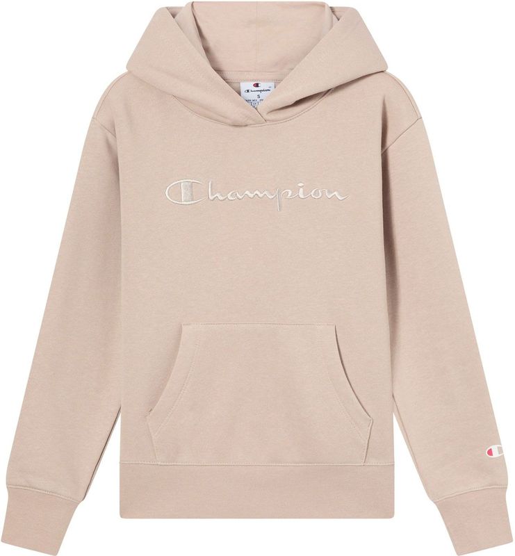 Champion - Sweatshirt - Lichtbruin - Capuchon met Trekkoord - Lange Mouw