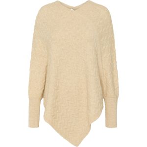 Kaffe - Cape 'Vinnie' - Lichtgeel - Oversized Poncho