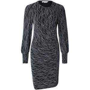 PULZ Jeans Jurk 'HAZEL'  zwart / zilver