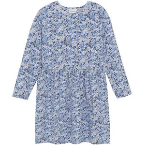 MINYMO - MIDress LS AOP - Jurk - Blauw - Lange Mouw - Knielengte