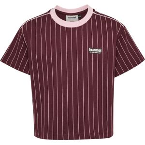 Hummel Shirt  rosa / wijnrood / zwart / offwhite