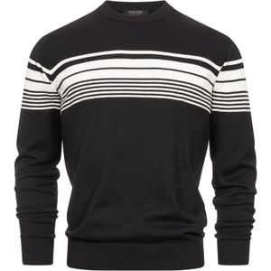 INDICODE JEANS Trui 'League'  zwart / wit