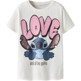 NAME IT Top 'Stitch'  navy / lichtroze / zwart / wit