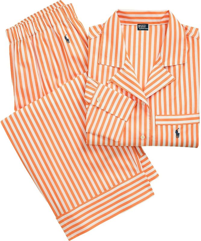 Polo Ralph Lauren - Pyjama - Oranje - 2-delig - Gestreept