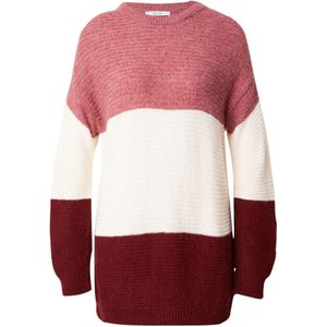 ABOUT YOU Trui 'Larissa'  crème / oudroze / bordeaux