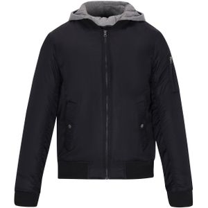 MO Winterjas  grijs gemêleerd / zwart