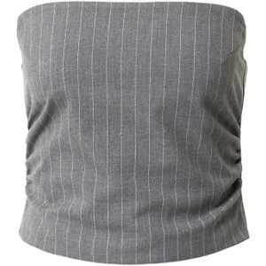 Oval Square Top 'Independent'  donkergrijs / wit