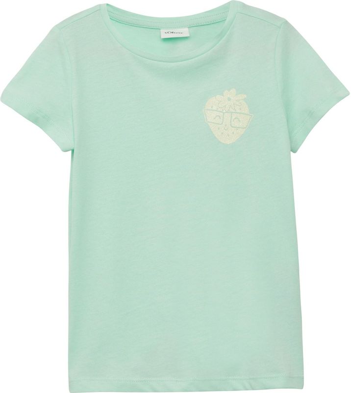 s.Oliver Shirt  lichtgeel / mintgroen
