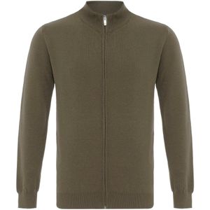 Anou Anou Gebreid vest  kaki