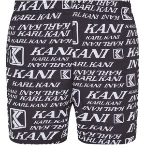 Karl Kani Zwemshorts  zwart / wit