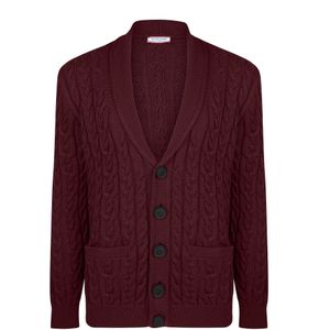 Felix Hardy Gebreid vest  bordeaux